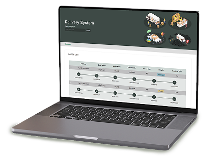Delivery System Mockup